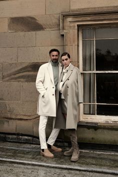 Brunello Cucinelli | Fall Winter 2022 Couples Outfits Matching, Couples Outfits, Outfits Matching, Masculine Fashion, Couple Fashion, Expensive Clothes, Designer Wedding Gowns, Dapper Men, Winter Outfits Men