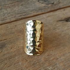 Open back, adjustable, 18K over brass, hammered gold Adjustable Hammered Gold Ring, Adjustable Gold Hammered Ring, Adjustable Hammered Gold Jewelry, Adjustable Hammered Brass Ring, Hammered Brass Wide Band Jewelry, Jewelry Diy Ideas, Multiple Rings, Organizer Jewelry, Ideas Jewelry