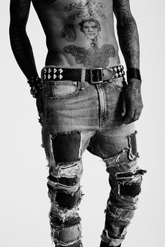 Like Tattoos, Modern Punk, Tattoo Now, Just Saying, Tattoo Placement, Fashion Images, Premium Denim, Mens Denim, Dress Codes