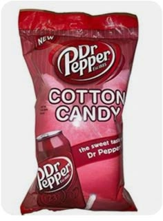 a bag of dr pepper cotton candy