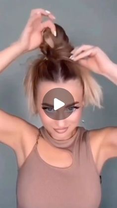 Hair Up Do Tutorial Videos, Bun Hairstyles Tutorials Videos, Hair Bun Hacks Videos, Updo Tutorial Videos, High Bun Updo Tutorial Videos, Easy Summer Hair, Cute Ponytail Styles, Natural Hair Videos Tutorials, Easy Bun Hairstyles For Long Hair