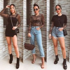 Leopard Top Outfit, Comfy Jeans Outfit, Body Tule, Looks Hippie, Outfits Formal, Edgy Looks, Animal Print Outfits, Alt Outfits, Dark Wall