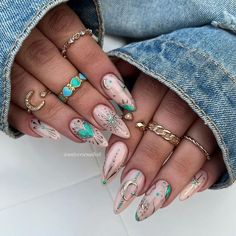 2024 Trending Nails, Trending Nails Now, Nail Art 2024 Trends, Trending Nails 2024, Coachella Nails, Boho Nails, Fall Gel Nails, Her Nails, Gel Nail Designs