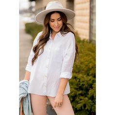 Button up blouses are a classic clothing item that never goes out of style. We love how versatile these blouses are. Styling options are endless with these! Classic Clothing, Button Up Blouse, Classic Outfits, Boutique Shop, Out Of Style, Clothing Items, Shirt Shop, Shirts Tops, Going Out