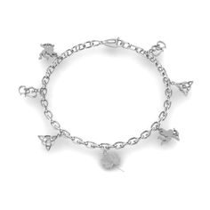 This Charm Bracelet Gift highlights an autumn leaf in the center. The metallic chain holds celtic, two interlinked hollow hearts and beautiful angel designs at regular intervals giving a simple and a stunning look so that you can wear it on a daily basis.   This Charm Bracelet Gift is also available in a wide range of other different precious metals of your choice.  Free shipping within USA. 1 Year Manufacturing Warranty. 30 Days Return Policy with Lifetime Upgrade.  Receive your merchandise within 5-7 business days via FedEx or UPS, and Fascinating Diamonds only ships out signature required packages maintaining complete security. Professionals of the medical field, lawyers, government employees, military officers and university staff can gain a discount of 5% at purcha Babygirl Necklace, Charm Bracelets For Girls, Gifts To Buy, Love Symbol, Celtic Heart, Open Cuff Bracelet, Classic Bracelets, Gold Charm Bracelet, Discount Jewelry