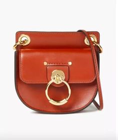 CHLOE Mini Tess Brown Leather Bag | eBay Designer Crossbody Shoulder Bag With Lock, Chic Leather Bag With Lock, Chic Brown Shoulder Bag With Lock, Luxury Leather Shoulder Bag With Lock, Designer Crossbody Bag With Lock, Designer Leather Bag With Lock, Designer Leather Shoulder Bag With Lock, Leather Top Handle Bag With Lock, Leather Bag With Lock For Daily Use