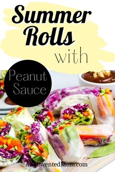 the recipe for summer rolls with peanut sauce