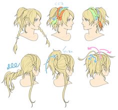 Cosplay Tutorial, Anime Hair, Mode Inspo, How To Draw Hair, Hair Art