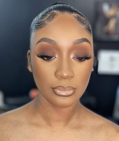 Logan Nicole, Melanin Makeup, Woc Makeup, Brown Girls Makeup, Natural Glam Makeup, Brown Skin Makeup, Soft Glam Makeup