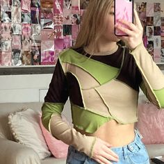 Longsleeve Cut And Sew Stitch Trim Crop Tee. In Brand New Condition And Only Worn Once. Very Cute And Comfy Cropped Long Sleeve Top, Crop Tee, Long Sleeve Tees, Trim, Long Sleeve Tops, Womens Sizes, Brand New, Womens Tops, Tops & Tees