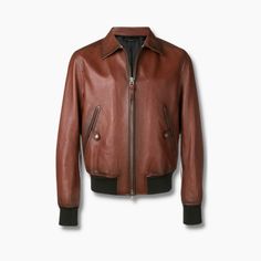 Designer Brown Leather Jacket For Business, Classic Brown Leather Jacket With Padded Collar, Luxury Leather Jacket With Leather Lining, Designer Leather Jacket With Leather Lining, Guys Motorcycle, Leather Outfit Men, Men Leather Jacket Outfit, Brown Vintage Jacket, Leather Pants Outfit Casual