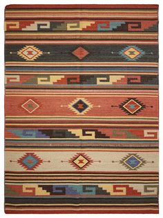 Artisan Kim 710 Red Kilim Woven Rug Native American Ornaments, Native American Rug, Native American Rugs, Wool Design, Native American Patterns, Kilim Beige, Kilim Pattern, Native American Design, Rug Texture