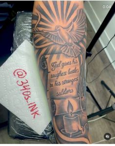 Tattoo On Upper Arm For Man, Background Design For Tattoo, Memorial Leg Tattoos For Men, Pray Until Something Happens Tattoo, Est 2007 Tattoo, Faith Forearm Tattoo For Men, Mens Forearm Tattoos Unique, God Gives His Toughest Battles To His Strongest Soldiers Tattoo