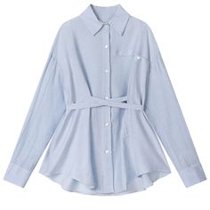 image_1 Light Blue Long Sleeve Cotton Blouse, Light Blue Long Sleeve Blouse, Light Blue Long Sleeve Shirt For Daytime, Light Blue Long Sleeve Blouse For Day Out, Light Blue Long Sleeve Tops For Daywear, Blue Long Sleeve Blouse For Daywear, Light Blue Long Sleeve Blouse For Daywear, Light Blue Long Sleeve Top For Day Out, Lace Up Shirt