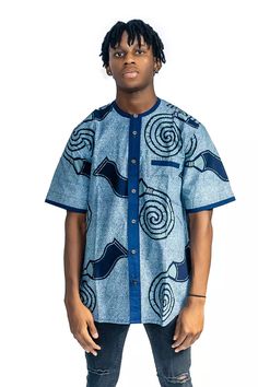 African Mens Wear, African Men Clothing, Printed Shirts Men