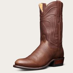 The Cartwright is a traditional cowboy boot, made from calfskin or goat, with an angled heel, signature toe stitching & hand-corded pattern on its shaft. | Tecovas Men's The Cartwright Cowboy Boots, Round Toe, 12" Shaft, Walnut, Cowhide, 1.5'' Heel, Size 12.5 EE Ranch Boots, Roper Boots, Cowboy Boot, Shoes Booties, Leather Care, Tall Boots, Cowgirl Boots, Size 13, Cowboy Boots