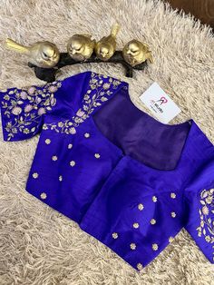 Pelli Blouse, Ghagra Design, Magam Works, Blue Work Blouse, Banarasi Blouse, Blue Blouse Designs, Long Blouse Designs