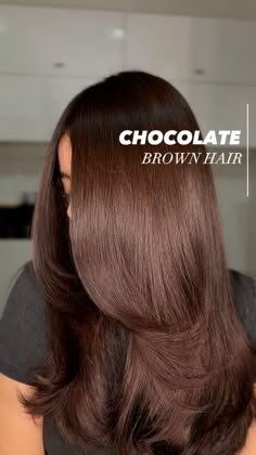 Rich Brown Hair, Hair Color Chocolate, Chocolate Brown Hair Color, Bronde Balayage, Brown Hair Looks, Brown Hair Inspo, Red Brown Hair, Chocolate Brown Hair, Brunette Balayage