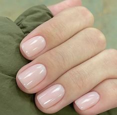 Short Squoval Nails, Short Squoval, Short Natural Nails, Natural Nails Manicure, Squoval Nails, Casual Nails, Nails Polish, Neutral Nails, Minimalist Nails