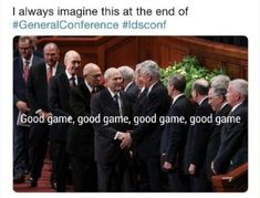 several men in suits and ties standing next to each other with the words god game, good game, good game