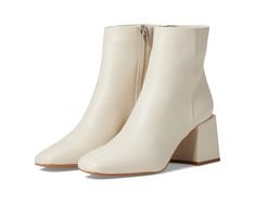 Ivory Leather Booties H M Boots, Ivory Ankle Boots, Ivory Boots, Best Ankle Boots, Women's Booties, Shoes Boots Ankle, Fancy Shoes, Block Heel Boots, Leather Boots Women