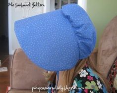 Old-fashioned fashion: DIY pioneer sunbonnet. Knitting Crafts, Fiber Arts, Sewing For Kids, Baby Sewing, Applique Designs