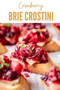 cranberry brie crostini is the perfect appetizer for any holiday gathering