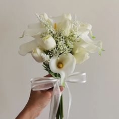 4.54E+13 Lily Hand Bouquet, Wedding Bouquet Artificial, Lily Bridal Bouquet, Calla Lily Bouquet Wedding, Everlasting Bouquet, Calla Lily Bridal, Calla Lily Wedding, Tulip Wedding, Calla Lily Bouquet