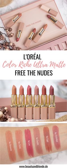 Best Loreal Lipstick Shades, Loreal Nude Lipstick Shades, Revlon Nude Lipstick Shades, Loreal Color Riche Lipstick Swatches, Loreal Lipstick Matte, Loreal Matte Lipstick