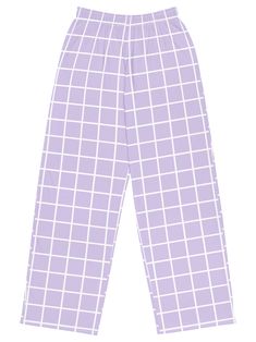 Lilac colored grid pants make for the perfect vaporwave fit. These comfortable wide legged pants are the perfect base for a bold streetwear look or for lounging at home. With the adjustable waist and stretchy fabric, putting an outfit together is easier than ever! • 100% original softcore design, made sweatshop free!• Lavender Outfits, Plus Size Alternative, Vaporwave Clothing, Kawaii Punk, Goth Kawaii, Wide Legged Pants, Boring Clothes, Lilac Color, Body Positivity