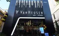 the entrance to van heusen men and women