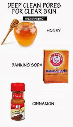 Diy Masks, Deep Clean Pores, Skincare Acne, Diy Beauty Treatments, Face Cleaning, For Healthy Skin, Clear Face, Homemade Face Masks