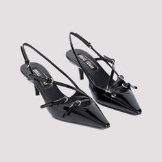 Step up your shoe game with these patent calf leather pumps. With a comfortable 5cm heel, these pumps are perfect for adding a touch of sophistication to any outfit. You'll love the luxurious look and feel of these 100% leather pumps. 100% patent calf leather 5cm heel height for comfort and style Leather Cap, Boot Pumps, 2 Inch Heels, Sneaker Heels, Emilio Pucci, Black Pumps, Leather Pumps, Black Patent Leather, Leather Mini