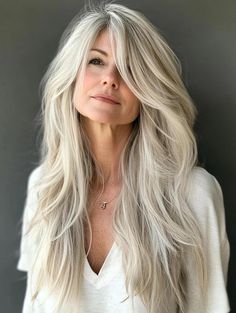 Long Haircuts for Women Over 50: Flattering Styles and Expert Tips Long Hair For Older Women, Long Haircuts For Women, Best Long Haircuts, Women Haircuts Long, Silver Haired Beauties, Long Haircut, Womens Haircuts Medium