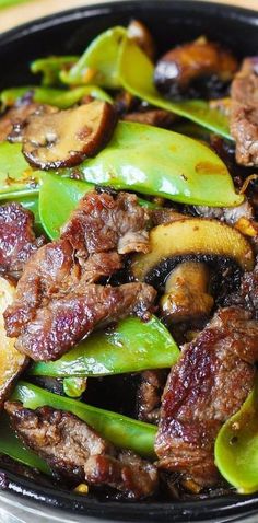 Beef And Snow Peas, Beef With Mushroom, Oven Food, Asian Beef, Meal Prep Plans, Snow Peas