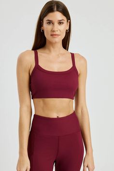 Classic bralette shape with spaghetti straps for a touch of soft femininity for low impact. Lined. - Year of Ours Movie Marathon, Hot Yoga, Bralette, Spaghetti Strap, Spaghetti, Spandex