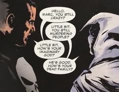 a comic panel with two men talking to each other and one has an angry look on his face