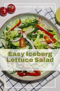 Tired of the same ole salads? 🤔 Meet your new bestie 🙌 This Easy Iceberg Lettuce Salad will become your go-to for fresh, flavorful, and fun meals! 😋 Packed with your favorite ingredients and super easy to throw together! 🙌 Click to discover 🌟