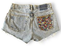 Y2K GAP Denim Shorts Cut offs Bedazzled Rhinestone Pocket Sz 4 Long LOW RISE | eBay Bedazzled Clothes, Gap Denim Shorts, Cut Offs, Gap Shorts, Fancy Pants, Gap Denim, Short Cuts, Cut Off, Short Outfits