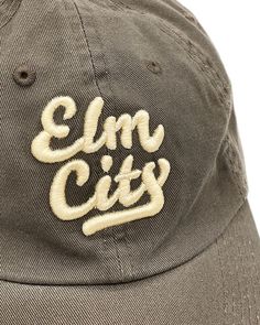 Not everyone knows, but if you know the Elm City nickname then this hat is for you. Paying homage to New Haven, CT (where our storefront is) we wanted to create something with local pride done the Strange Ways, well ...way. Designed in-house and created exclusively for us, these unique hats make a great gift for tourists and locals alike! View more New Haven & Connecticut merch. Unstructured 6 panel “Dad” hat Unique 3D “puff” embroidery text 100% cotton twill base, Embroidered vent eyelets Adjus Embroidery Text, Puff Embroidery, Hat Inspiration, Artist Tees, New Haven Ct, Local Pride, 5 Panel Hat, Unique Hats, Hat Embroidery