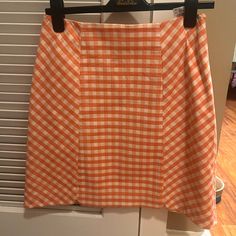 Brand New Size 4, Fits Like A 6 Brooks Brothers Gingham Skirt. Beautiful For Spring. Was Too Big For Me. Preppy Plaid Mini Skirt For Summer, Spring Plaid Mini Skort, Plaid Mini Skort For Spring, Spring Plaid Mini Length Skort, Plaid Lined Skirt For Spring, Spring Plaid Lined Skirt, Plaid Cotton Skort For Spring, Gingham Mini Skort For Spring, Spring Plaid Pencil Skirt