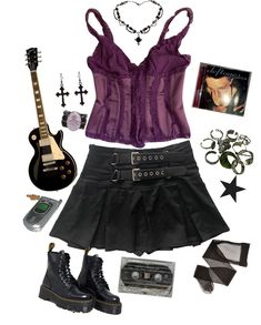 Rockstar Aesthetic Outfits, Rock Star Outfit, Grunge Goth, Outfit Layout, Swaggy Outfits, Alternative Outfits, Goth Outfits, Up Girl, Visual Kei