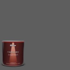 a can of marquee paint on a dark gray background with the words marquee