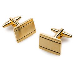 These American Psycho Gold Cufflinks will provide a calculatingly sharp edge to your tailored looks. It takes planning and wit to accent a suit with sophistication, and these impeccably crafted American Psycho Gold Cufflinks will have you putting a deadly detail in your stride. Perfect for your everyday attire and the devious activities you get up to after hours, these cufflinks will adorn your ensemble with the utmost refinement. The rich gold finish incites a warm palette that will enrich any