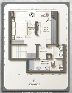 the floor plan for an apartment in china