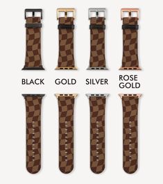 Experience the ultimate in elegance with our Choco-board Checkered Apple Watch Band. The rich chocolate brown shade combined with the classy wavy checkerboard pattern is the epitome of sophistication. Perfect for the one who values timeless style, this watch strap will elevate your accessory game to new heights. Wavy Checkerboard, Small Watch, Brown Shade, Apple Watch Faces, Checkerboard Pattern, Brown Shades, Apple Watch Band, Color Textures, Apple Watch Series