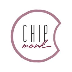 the logo for chip monk's restaurant, which is located in an oval shape