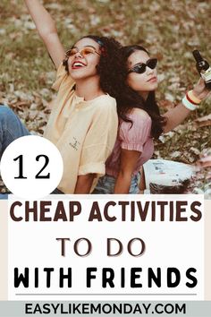 12 CHEAP ACTIVITIES TO DO WITH FRIENDS. Affordable activities and fun things to do with friends, perfect for a girls night in. If you're bored, these activities to do with friends won't cost much. Includes activities to do with friends in any season and cheap and easy activities to do at home with friends. Fun Days Out With Friends, Fun Things To Do With Friends No Money, Fun Get Together Ideas Friends, Fun Things To Do With Friends Outside Of The House, Things To Do With Roommates, Cheap Friend Dates, Fun Outings With Friends, Fun Things To Do With Friends In College