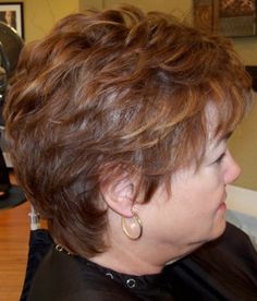 Short Hairstyles Over 50, Thick Wavy Hair, Haircut Types, Short Haircut Styles, Short Layered Haircuts, Haircut And Color