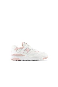 New Balance 550 White/Pink Sand The original 550 debuted in 1989 and made its mark on basketball courts from coast to coast. After its initial run, the 550 was filed away in the archives, before being reintroduced in limited-edition releases in late 2020, and returned to the full-time lineup in 2021, quickly becoming a global fashion favorite. The 550’s low top, streamlined silhouette offers a clean take on the heavy-duty designs of the late ‘80s, while the dependable leather, synthetic, and mesh upper construction is a classic look in any era.  - Heritage basketball-inspired design  - Rubber outsole for traction and durability Light Pink Shoes, New Balance 550 White, Basketball Courts, Balance 550, Late 80s, Shoes Pink, Coast To Coast, Pink Sand, Karen Walker